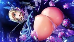 1girls armpits blonde_hair cecily_ellerald defeated eden's_ritter green_eyes magical_girl monster panties pussy_juice q-gaku rape tentacle tentacle_sex