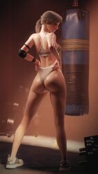 1girls 3d 3d_(artwork) 5_fingers ass big_ass big_butt blonde blonde_hair bubble_ass bubble_butt butt cassie_cage closed_mouth clothed clothed_female clothes clothing colored_nails dat_ass elbow_pads exercise exercise_equipment female female_focus female_only footwear fugtrup gym hair hi_res high_resolution highres human human_only indoors inside light-skinned_female light_skin long_hair looking_at_viewer looking_back mortal_kombat mortal_kombat_11 mouth_closed nail_polish netherrealm_studios no_sex not_furry open_eyes painted_nails pale pale-skinned_female pale_skin pawg ponytail pulling_clothing punching_bag revealing_clothes round_ass shiny_skin shoes simple_background solo solo_female solo_focus sports_bra sportswear standing thick_ass thick_thighs thin_waist thong tied_hair uncensored weights wide_hips workout workout_clothes