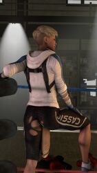 1futa 3d back back_view blonde_hair cassie_cage frozen_haze futa_only futanari gym gym_clothes gym_clothing half-dressed looking_at_viewer looking_back mortal_kombat mortal_kombat_x pants_rip penis_out self_upload short_hair solo tagme wardrobe_malfunction