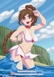 alternate_version_available avatar_the_last_airbender beach bikini braided_ponytail breasts brother-tico cleavage female female_focus female_only fire_nation happy medium_breasts smooth_skin solo solo_female solo_focus swimsuit ty_lee water