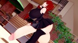 3d big_ass big_balls big_breasts big_penis camtri futa_only futanari huge_balls huge_breasts huge_cock hyper_balls hyper_penis indoors koikatsu looking_at_viewer oc ponytail red_hair skirt smile thighhighs yellow_eyes