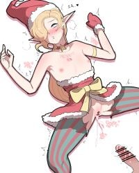 2022 ambitious_elf_jinx blonde_hair blue_eyes blush breasts censored christmas cum cum_in_pussy cum_inside dress_down elf elf_ears elf_female fucked_silly hair_over_one_eye hat heart-shaped_pupils jinx_(league_of_legends) league_of_legends long_hair lying nd_(artist) nipples on_back penis pointless_censoring pointy_ears pussy riot_games saliva santa_hat small_breasts spread_legs stockings strapless strapless_dress striped_stockings tagme tears torn_clothes torn_stockings trembling