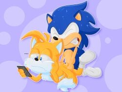 2boys albinoturtle anal anal_sex anthro ass gay male male/male male_only sega sex sonic_(series) sonic_the_hedgehog sonic_the_hedgehog_(series) straight_hair tails yaoi