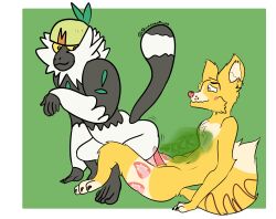 2boys ass big_ass fart fart_cloud fart_fetish fart_on_dick fox gay monkey oc passimian pleasured pokémon_(species) pokemon pokemon_(species) side_view skunkwhoplunks