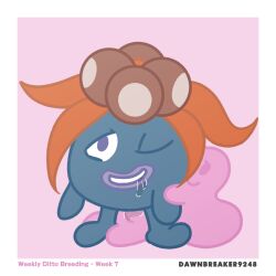 1:1 ambiguous_gender dawnthemetamon ditto_(pokémon) duo elemental_creature female female/ambiguous feral flora_fauna gloom goo_creature hi_res nintendo plant pokémon_(species) pokemon video_games