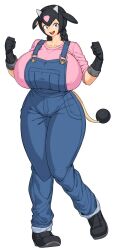 gijinka huge_breasts miltank personification pokémon_(species) pokemon spacezin