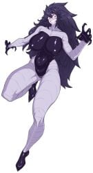 black_hair female gengar gijinka personification pokemon solo spacezin