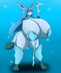 5:6 absurdres anthro anthro_only anthrofied blue_body blue_eyes blue_hair blue_skin busty creatures_(company) creatures_inc. curvaceous curvy curvy_female curvy_figure female_only furry furry_only game_freak glaceon huge_breasts hyper hyper_breasts mage nintendo partially_clothed pokémon_(species) pokemon pokemon_(species) pokemon_dppt solo_female thick_ass thick_thighs thighs ultrazeta120 waifu2x white_body white_skin