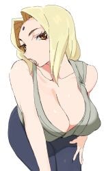 1girls big_breasts female female_only leaning_forward naruto solo tagme tsunade whoopsatro