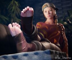 1girls 3d alternate_version_available baseball_cap blender blue_eyes blurry blurry_background bottomwear braid braided_hair braided_ponytail cap clothed clothing couch detailed_background epic_games feet female female_focus female_only foot_fetish foot_focus fortnite freckles freckles_on_face ginger ginger_hair haven_(fortnite) headwear high_heels lewdrex light-skinned_female light_skin long_hair on_couch pants ponytail presenting presenting_feet shirt sitting soles solo topwear watermark