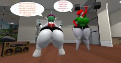 anthro big_ass big_breasts breasts bubble_butt cinder_(zer0264) female gallade gardevoir lenny_(zer0264) pokémon_(species) pokemon pokemon_(species) tagme zer0264