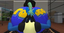 . 3d anthro big_ass big_breasts breasts bubble_butt female gardevoir huge_ass lucario nintendo pokemon pokemon_(species) tagme vanessa_(zer0264) zer0264