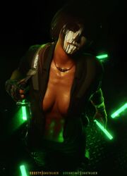 3d brazilian brazilian_female breasts caveira_(rainbow_six) clothed female latina rainbow_six rainbow_six_siege skstalker