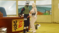 3d animated hatake_kakashi hi_res highres insurgent large_breasts light-skinned_female light_skin naruto naruto_(series) nipples sex sound sound_effects tagme tsunade video