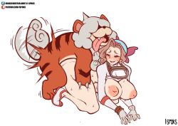 1boy 1girls 2022 ambiguous_penetration big_breasts blush bodily_fluids breasts duo female female_penetrated feral feral_penetrating feral_penetrating_human growlithe hisuian_form hisuian_growlithe human human_on_feral human_penetrated ilustretsspoks interspecies male male/female male_penetrating male_penetrating_female male_pokemon/female_human mammal nintendo open_mouth palina_(pokemon) penetration poképhilia pokemon pokemon_legends:_arceus pokephilia regional_form_(pokémon) sex sweat sweatdrop tongue tongue_out zoophilia