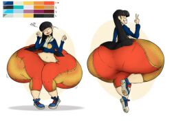 1girls :p ass_bigger_than_body ass_bigger_than_breasts ass_bigger_than_head dumptruck_ass enormous_ass fat_ass fat_thighs gigantic_ass huge_ass hyper hyper_ass long_hair massive_ass mitsuko_(ohdangdoof) ohdangdoof showing_ass showing_off tagme thick_thighs too_big v wide_hips