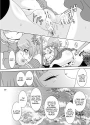 after_sex alter_ego_(danganronpa) ass asshole bottomless bottomless_female breasts brother_and_sister comic danganronpa danganronpa_2:_goodbye_despair english_text exposed_breasts fujisaki_chihiro incest large_breasts monomi_(danganronpa) nanami_chiaki no_panties page_30 penis pussy right_to_left rurukichi spread_legs straight straight_hair