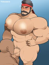 2boys balls bara bara_tiddies bara_tits beard big_chest big_pecs blush boner capcom censored censored_penis erection facial_hair fellatio gay gigantic_chest gigantic_pecs headband huge_chest huge_pecs large_pectorals male male_only man_boobs man_breasts massive_chest massive_pecs moobs mosaic_censoring muscles muscular oral penis pixelated_penis ryu_(street_fighter) solo solo_male street_fighter street_fighter_6 sweaty takezamurai testicles yaoi