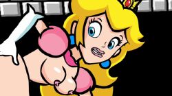 :o animated bent_over big_ass blonde_hair bouncing_breasts crown doggy_style hand_on_ass long_gloves looking_back looking_surprised loop mario_(series) partially_clothed princess_peach sex sleeves spanktoons super_mario_bros. super_mario_bros._(nes) vaginal_penetration vaginal_sex