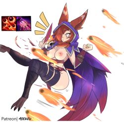 xayah from league of legends by asekeu