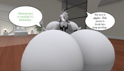 3d asriel_dreemurr big_ass big_breasts breasts bubble_butt english_text female_asriel huge_ass huge_breasts humanoid hyper_ass male_only rule_63 tagme talking text thick_thighs undertale undertale_(series) wide_hips zer0264