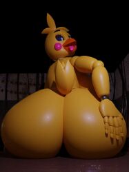 1girls 3d animated ass ass_focus beak big_ass big_breasts blender blue_eyes breasts chicken female female_focus female_only five_nights_at_freddy's five_nights_at_freddy's_2 fnaf from_behind gif hand_on_ass huge_ass jiggle lowres machine open_mouth presenting presenting_hindquarters robot robot_girl runaboo_chica self_upload sitting solo spanking tail thick_thighs tongue tongue_out toy_chica_(fnaf) voluptuous yellow_body zenith741