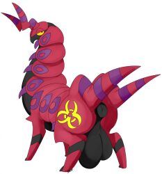 anus balls feral furry insects looking_back male male_only nelsonnoir pokemon pokemon_bw radiation_symbol scolipede yellow_sclera