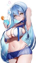 1girls absurdres ahoge armpits bangs big_ass big_breasts blue_hair blush breasts elf eyebrows_visible_through_hair fat_ass female female_only flower hair_between_eyes hair_flower hair_ornament heart heart_ahoge highres hololive hololive_gen_5 hololive_japan hourglass_figure huge_ass huge_breasts lamium_(artist) large_ass large_breasts long_hair looking_at_viewer love midriff miniskirt multicolored_hair navel panties panty_peek pointy_ears revealing_clothes showing_armpits showing_off shy skirt solo stomach streaked_hair sweat_stain swimsuit thick_ass thick_thighs underwear virtual_youtuber voluptuous wide_hips yellow_eyes yukihana_lamy