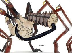 amnion body_horror breasts closed_eyes erect_nipples female horror monster multi_breast nelsonnoir nightmare_fuel scary silent_hill silent_hill_homecoming solo traditional_media_(artwork) unusual_anatomy