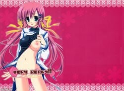 da_capo da_capo_ii erect_nipples narumi_yuu nipples no_bra panties pink pink_hair ribbons shirakawa_nanaka underwear