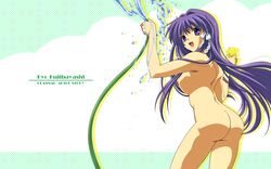 bow clannad fujibayashi_kyou hose medium_breasts nude tagme water