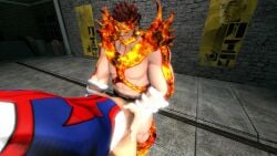 3d 3d_(artwork) 3d_animation all_might anal_penetration anal_sex animated arm_guards bara belt blonde_hair bottomless brick_wall brown_hair doggystyle endeavor_(my_hero_academia) enji_todoroki flame_mask flames flaming_beard fucked_from_behind gay loop male male/male male_focus male_only mp4 my_hero_academia no_nipples no_sound no_visible_genitalia poster_(object) posters source_filmmaker thrusting_into_ass toshinori_yagi uncensored video wincing yaoi yawdeleyo