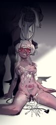 1boy 1girls after_fellatio after_oral after_rape bangs black_sclera black_survival blood breasts broken_rape_victim censored completely_nude corruption creampie crying crying_with_eyes_open cum cum_in_mouth cum_in_nose cum_in_pussy cum_inside cum_on_body cum_on_breasts cum_on_face cum_on_hair cum_on_tongue defeated female female_focus grey_hair hair_grab heart-shaped_pupils heavy_breathing horns long_hair looking_at_viewer magical_girl male medium_breasts minami_rio mind_break nipples nosebleed nude nude_female open_mouth overflow ponytail ponytail_hold pubic_tattoo queen_of_spades rape raping_a_demon raping_demon red_eyes rq_(35695551) solo_focus tattoo tongue tongue_out transformation very_long_hair