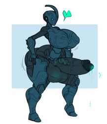 1futa 2d balls breasts erection futa_only futanari huge_balls huge_breasts huge_cock huge_hips humanoid humanoid_penis lewdreaper nyx_(warframe) penis precum precum_drip solo solo_futa standing thick_thighs veiny_penis voluptuous warframe wide_hips