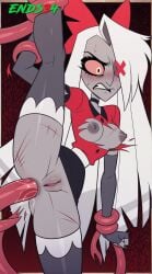 2025 anal anal_sex angry defeated defeated_heroine ends34 female female_focus hazbin_hotel long_hair medium_hair rape stockings tentacle tentacle_rape tentacle_sex vaggie_(hazbin_hotel)