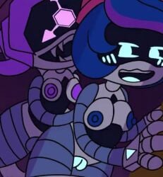1futa 1futa1girl 1girl1futa 1girls anal anal_sex anal_sex animated balls ballsack belly_bulge big_penis blue_eyes blue_hair blue_pussy blush breasts breasts_out cheating cheating_girlfriend fangs futa_on_female futanari glitch_productions murder_drones nipples primedude34 purple_eyes purple_hair pussy rebecca_(murder_drones) robot robot_futa robot_girl stomach_bulge stomach_deformation tagme uzi_(murder_drones) video worker_drone