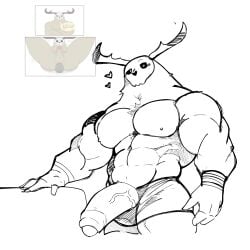 abbamusa410791 balls bara big_balls big_muscles big_penis boner erection huge_cock male male_only monochrome muscles muscular penis reference_image shirtless solo solo_male