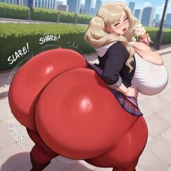 1girls ai_assisted ai_generated ann_takamaki ass ass_bigger_than_head ass_focus ass_jiggle ass_shake ass_shaking bedroom_eyes big big_ass big_breasts big_butt big_lips boots bottom_heavy bouncing_ass bouncing_butt breasts butt_jiggle butt_shake butt_shaking caked_up curvy curvy_female curvy_figure dat_butt dumptruck_ass dumptruck_butt eating_ice_cream enormous_ass enormous_breasts fat_ass female female_focus female_only frog2015 grabbing_own_ass hoodie huge_ass huge_butt hyper hyper_ass hyper_breasts hyper_butt ice_cream jiggling_ass jiggling_butt large_ass large_breasts large_butt lips looking_at_viewer looking_back massive_ass massive_breasts massive_butt milf persona persona_5 presenting presenting_ass puckered_lips red_pants red_yoga_pants seductive seductive_eyes seductive_look seductive_smile shadyfox_(ai_style) smug smug_face thick_butt thick_thighs throwing_it_back tongue tongue_out twerking twintails voluptuous voluptuous_female wide_hips yoga_pants