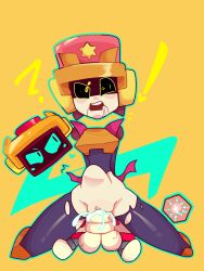 1cuntboy brawl_stars bulge cuntboy cuntboy/male cuntboy_penetrated get_pregnant_(meme) impregnation intersex lawrie_(brawl_stars) male male/male r-t_(brawl_stars) stomach_bulge trans_man