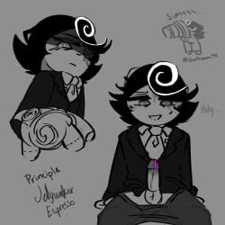 cookie_run cookie_run_kingdom darkcacao98_(artist) espresso_cookie jellywalker_espresso_cookie