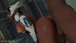 1boy 1girls 3d animated artist_name ass big_ass big_penis black_hair dark-skinned_female dark-skinned_male dark_skin doggy_style duo female large_ass large_breasts large_penis loop male no_sound nude overwatch overwatch_2 polished-jade-bell round_ass sex straight symmetra tagme thick_ass thick_thighs thighhighs vaginal_penetration video voluptuous