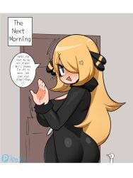 blonde_hair bondage bondage bondage cynthia_(pokemon) dark_hair dawn_(pokemon) lesbian_sex pokemon sex yuri yuri