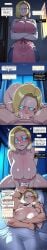11_22 2025 2d absurd_res absurd_resolution absurdres ai_generated android_18 apron bedroom big_breasts blonde_hair blue_eyes blush cheek_bulge color colored comic cowgirl_position crossed_arms cuddling cum cum_in_mouth cum_in_nose cum_in_pussy cum_on_face cum_overflow deepthroat dialogue dragon_ball drooling fellatio from_below glowing_eyes half-closed_eyes hand_on_another's_arm heavy_breathing hi_res high_quality high_resolution highres hug huge_breasts jeans large_breasts looking_at_another looking_at_viewer motion_lines muscular muscular_male naked nude on_bed open_mouth out_of_frame parted_lips saliva sex speech_bubble sweat sweater text twitching under_covers v-shaped_eyebrows v_arms vaginal_penetration vaginal_sex