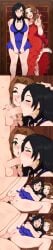 1boy 2girls aerith_gainsborough afrobull ahe_gao assisted_fellatio being_watched big_breasts black_hair blush breasts brown_hair choker clothed_female_nude_male clothed_sex cuckquean cum cum_in_mouth cum_in_pussy cum_inside dress earring earrings ejaculation fellatio female female_only final_fantasy final_fantasy_vii final_fantasy_vii_remake green_eyes human large_breasts light-skinned_female light-skinned_male light_skin male nipples no_bra no_panties nopan open_shirt penis prostitution pussy pussy_juice red_eyes sex skirt_lift smile smiling square_enix threesome tifa_lockhart tifa_lockhart_(refined_dress) uncensored vaginal_penetration
