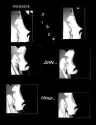 2girls annie_leonhardt attack_on_titan black_hair black_hair_female blonde_female blonde_hair blonde_hair blonde_hair_female clitoral_stimulation clitoris comic cunnilingus eating_pussy female female/female irenesexe lesbian_sex licking licking_clitoris licking_pussy page_4 pieck_finger shingeki_no_kyojin tagme yuri