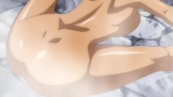 00s 1080p 1girls animated ass big_breasts black_hair blue_eyes bouncing_breasts breasts close-up dark-skinned_female dark_skin female female_focus female_only hands_on_feet high_resolution ikkitousen legs_apart nipples nude onsen open_mouth outdoors screencap shiny_skin solo solo_female solo_focus sound steam stretching tagme ukitsu_(ikkitousen) video
