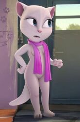 breasts breasts_covered magenta_scarf naked nude scarf talking_angela talking_tom_and_friends_(series)