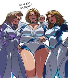 2d 3girls big_ass big_breasts big_thighs blonde_female blonde_hair breasts bust busty chest cloak_and_dagger curvaceous curvy curvy_figure dagger_(marvel) dagger_(marvel_rivals) digital_media_(artwork) emma_frost emma_frost_(marvel_rivals) fantastic_four female hips hourglass_figure huge_ass huge_breasts huge_thighs invisible_woman invisible_woman_(marvel_rivals) large_ass large_breasts large_thighs legs light-skinned_female light_skin looking_at_viewer marvel marvel_comics marvel_rivals mature mature_female mutant mutant_(marvel) pommuart slim_waist sue_richards sue_storm tandy_bowen thick thick_hips thick_legs thick_thighs thighs voluptuous waist white_queen wide_hips wide_thighs x-men