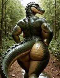 ai_assisted ai_generated ai_video animated anthro big_ass crocodile crocodile_girl crocodile_tail curvy female female_only from_behind furry huge_ass huge_breasts lizard no_sound presenting_ass scales solo styl1sh tagme tail thick_thighs video walking wide_hips