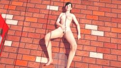 1girls 3d after_masturbation ass barefoot breasts completely_nude effineffer exhibitionism female female_only looking_pleasured lying lying_on_back lying_on_ground masturbation nude outdoors outside pubic_hair public public_nudity pussy ryuu_ga_gotoku sawamura_haruka solo streaking